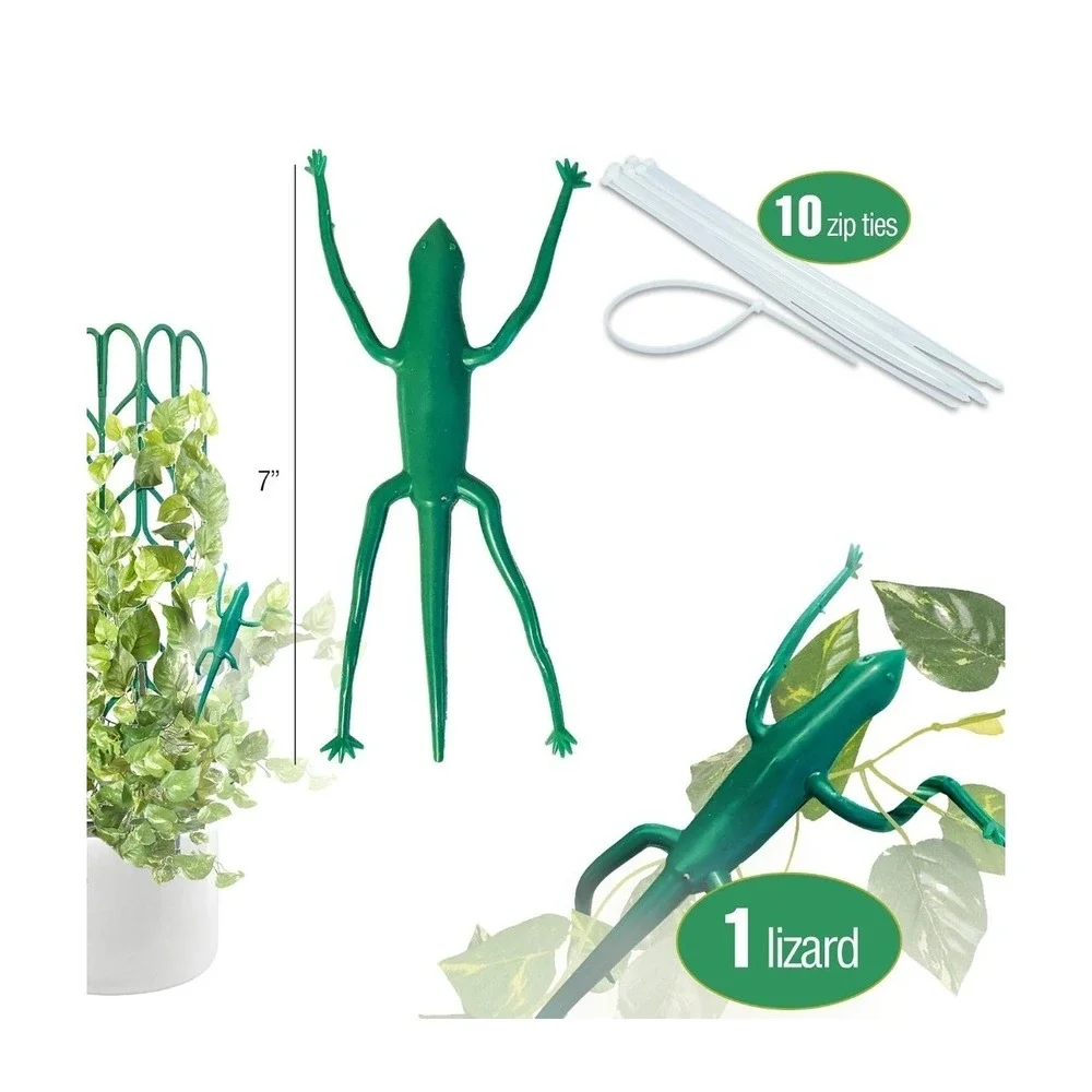 Peer Basic Plant Trellis Kit 6 Pack Green Climbing Plant Support Clip 2pc Bundle
